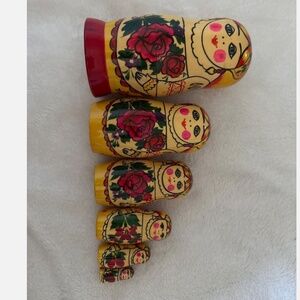 Vintage Russian doll set of 6